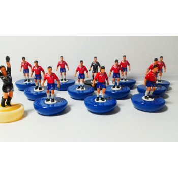 Subbuteo Andrew Table Soccer Chile National Team on classic Hasbro bases